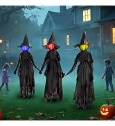 Amazon.com: DR.DUDU 6 FT Light up Witch Stakes Halloween Yard